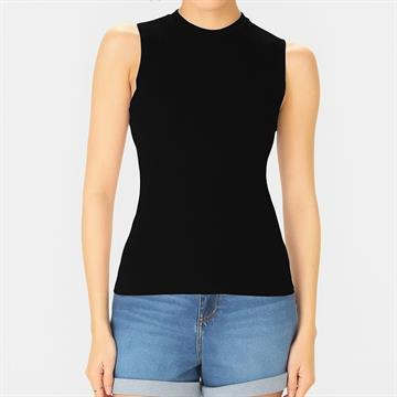 Regata Fem Justa Gola Alta Viscose Canelada Tam G Malwee