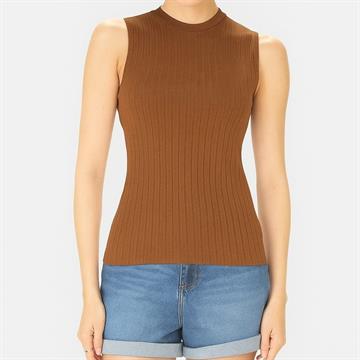 Regata Fem Justa Gola Alta Viscose Canelada Tam GG Malwee