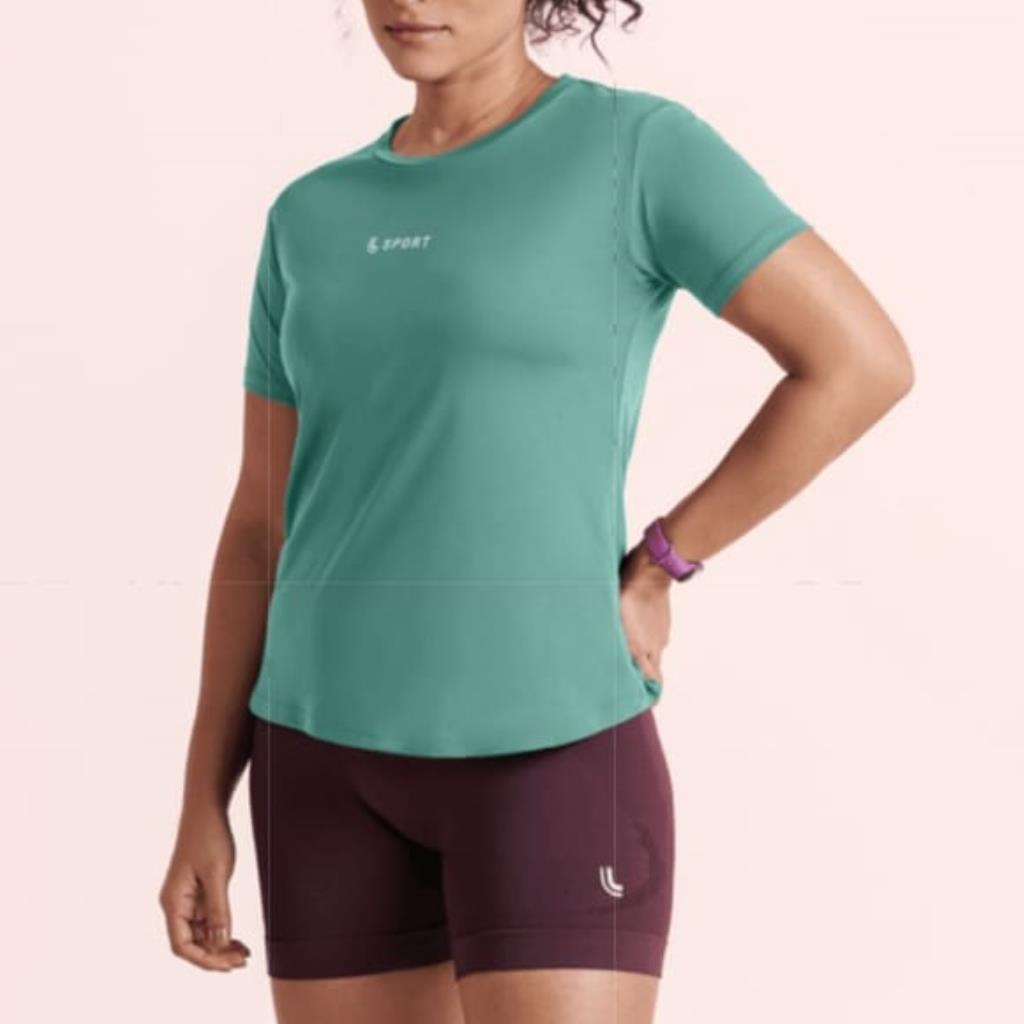 Camiseta Crepe Feminina Verde Tam P Lupo