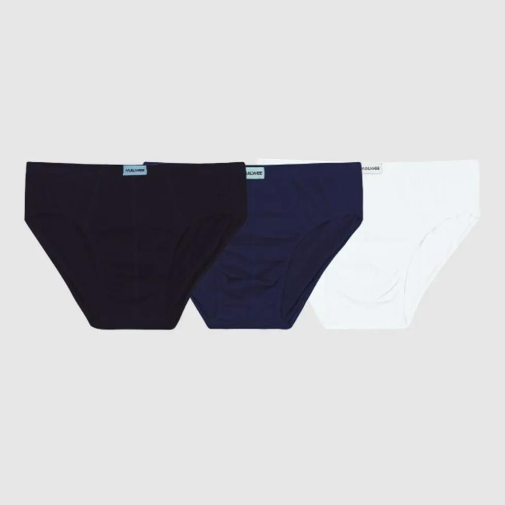 Kit 3 Cueca Slip 100% Algodão Tam P Malwee