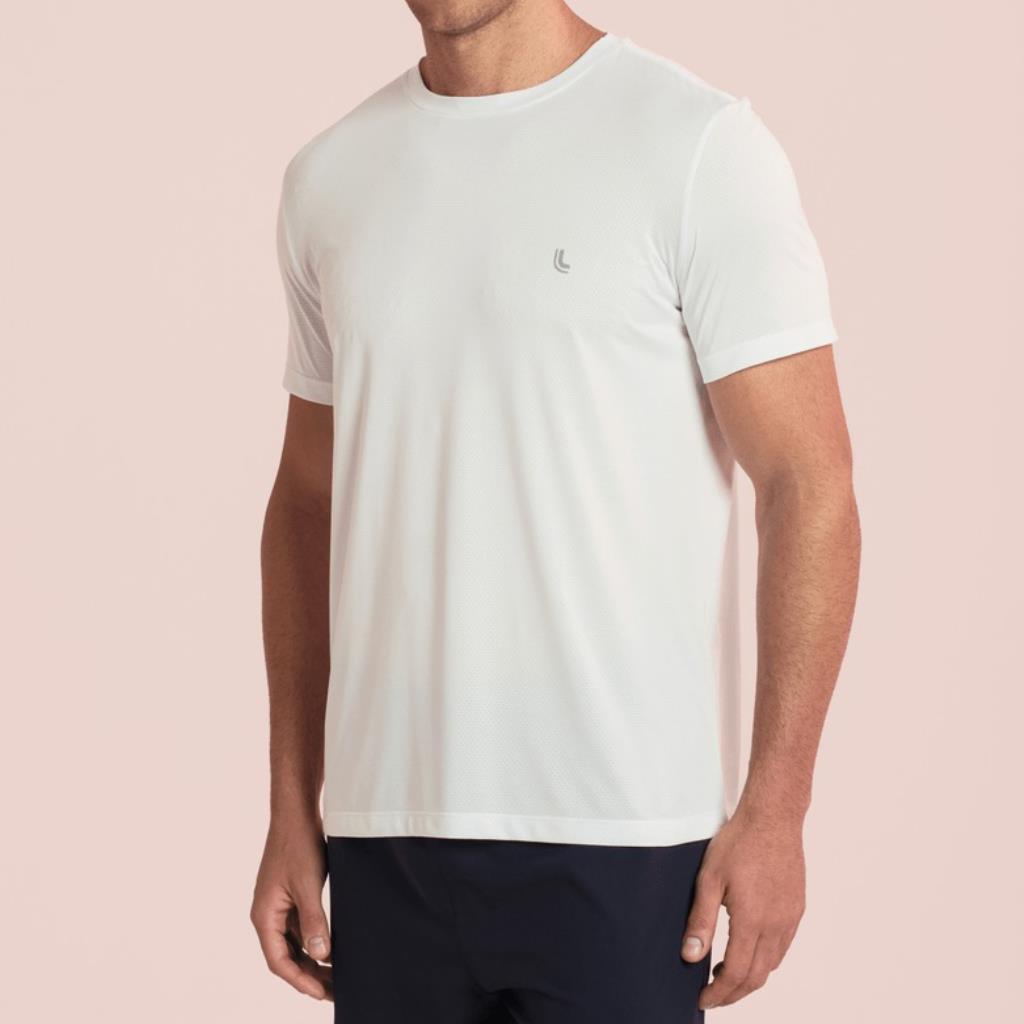 Camiseta motion Branca Esportiva Tam G Lupo