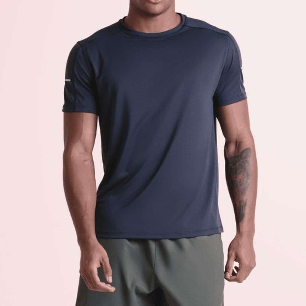 Camiseta Masc Esportiva Run Preta Tam G Lupo