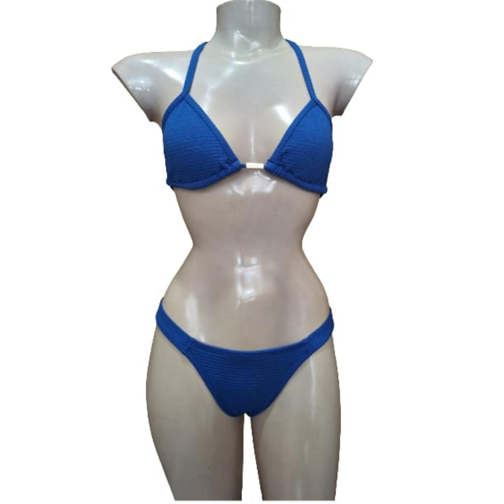 Biquini Cortininha Bojo Rem Royal Blue Tam P Acqua Minas