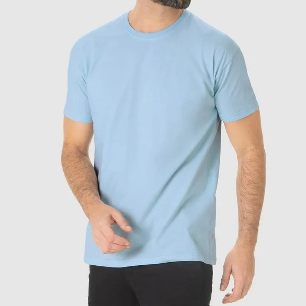 Camiseta Masc Gola Redonda Azul Tam GG Malwee