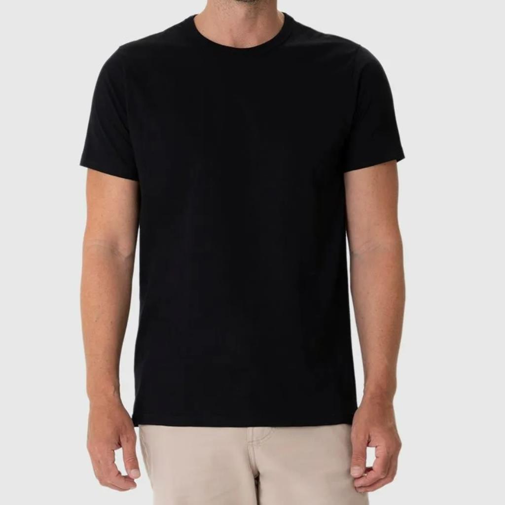 Camiseta Masc Gola Redonda Preta Tam G Malwee