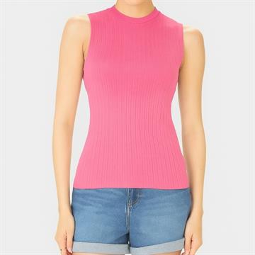 Regata Fem Justa Gola Alta Viscose Canelada Tam M Malwee