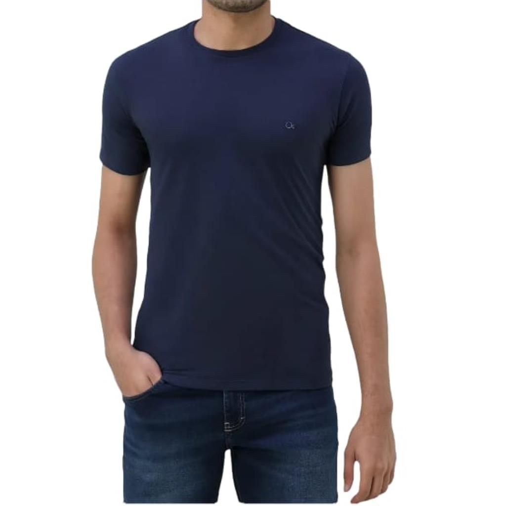 Camiseta Masc Basica Azul Escuro Tam G Ogochi