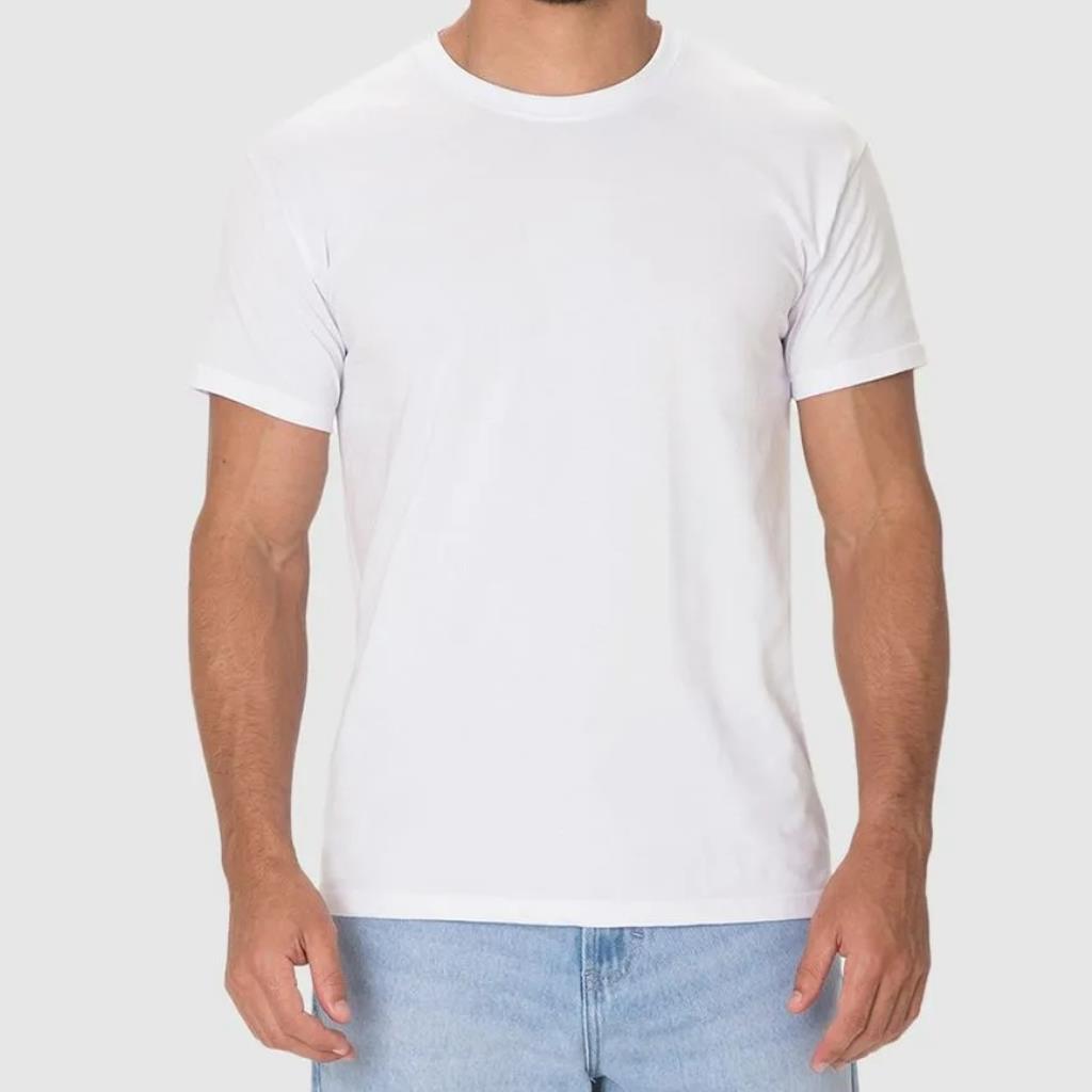Camiseta Masc Algodão Branca Tam GG Malwee