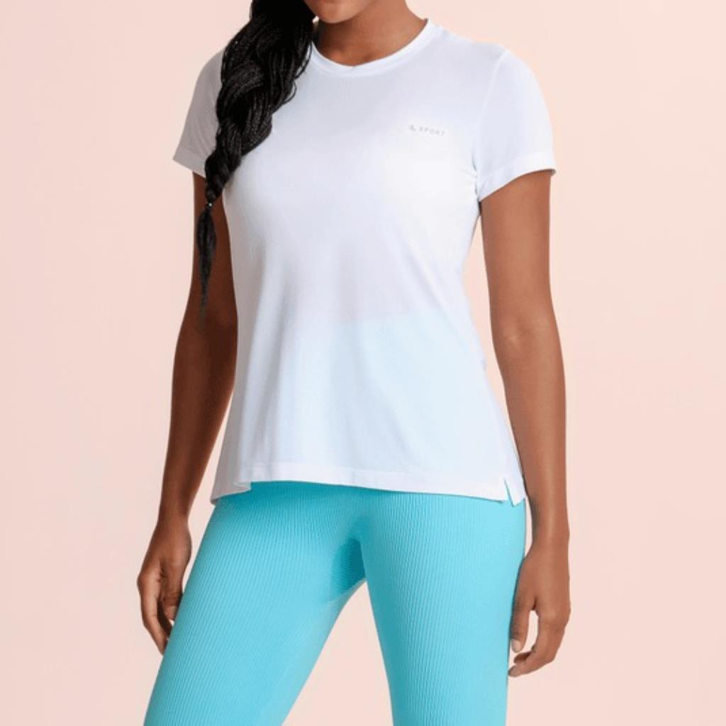 Camiseta Crepe Feminina Branca Tam P Lupo