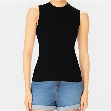 Regata Fem Justa Gola Alta Viscose Canelada Tam GG Malwee