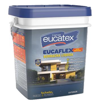 IMPERMEABILIZANTE PAREDE BRANCO EUCAFLEX BORRACHA LIQUIDA EUCATEX (20 KG)
