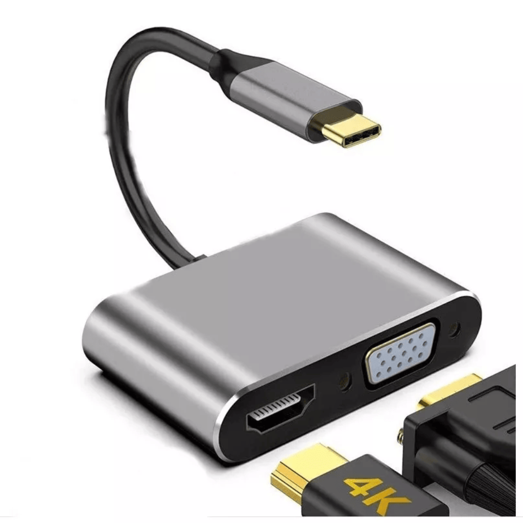 ADAPTADOR 2 EM 1 C/SAIDAS HDMI E VGA - KNUP - KP-AD119
