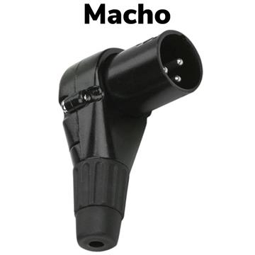PLUG XLR MACHO 90 GRAUS MXT PROFISSIONAL