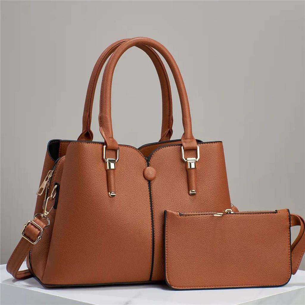 BOLSA VUELO COM CARTEIRA CARAMELO