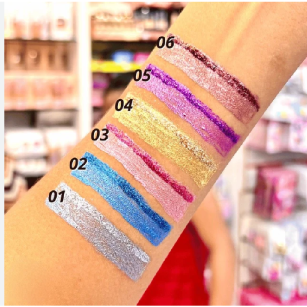 Delineador Glitter Colorido Lua e Neve
