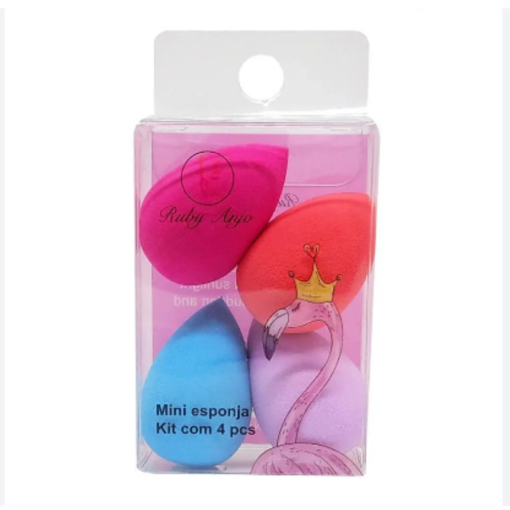 Mini Esponja Kit com 4 Peças Ruby Anjo
