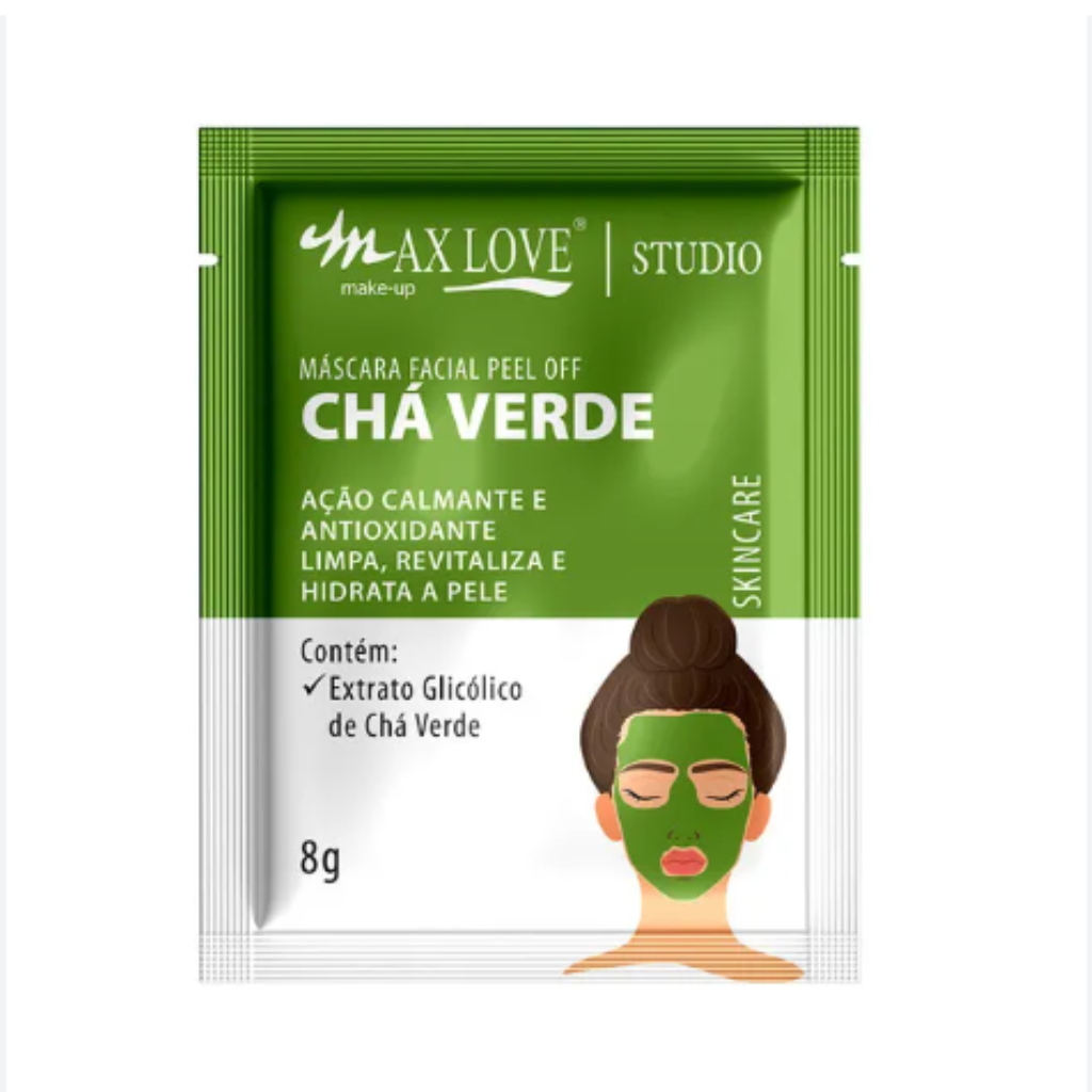 Máscara Facial Peel Off Chá Verde Sachê Max Love