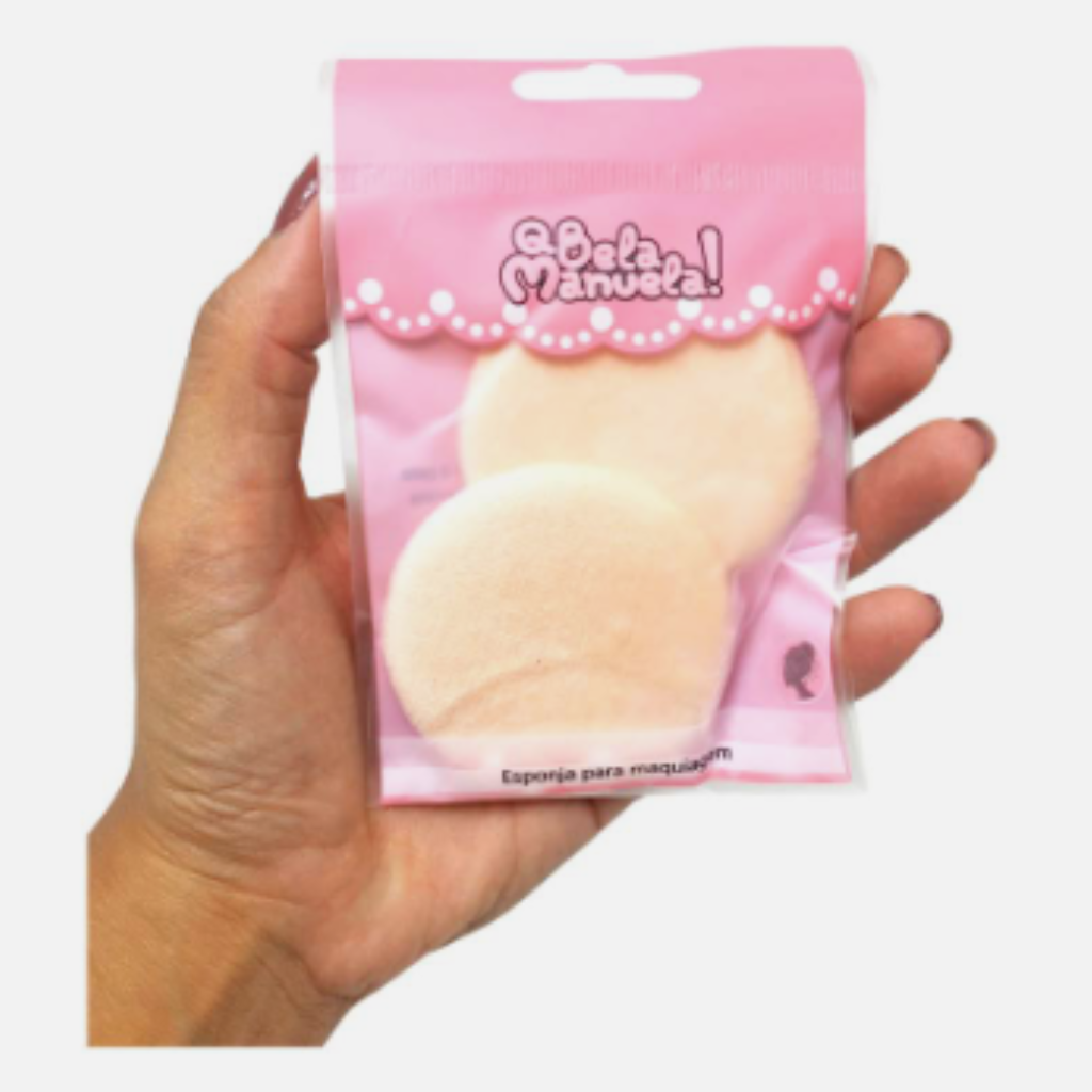 Duo Esponjas para pó QBela Manuela
