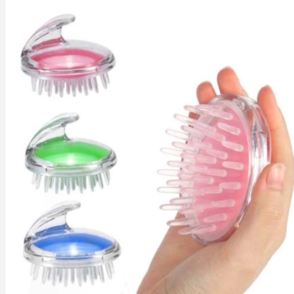 Escova Massageadora de Cabelo transparente