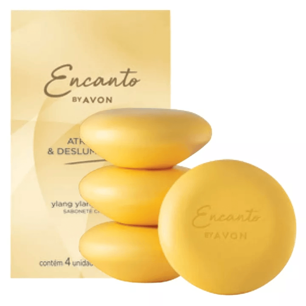 ENCANTO BY AVON ATRAENTE & DESLUMBRANTE CONTEM 4 UNIDADES 80g