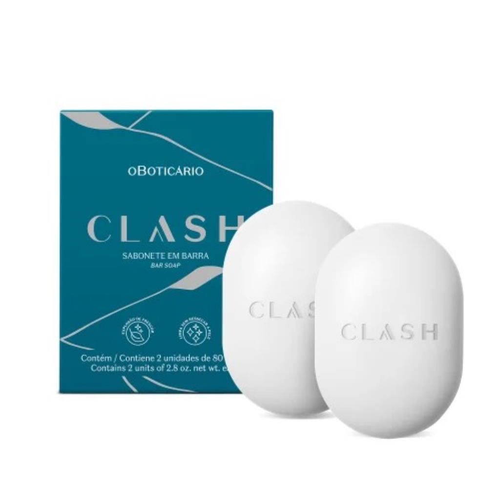 SABONETE EM BARRA CLASH 2x80g
