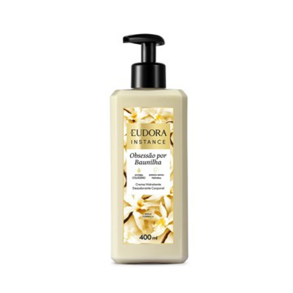 INSTANCE LOÇAO HIDRATANTE CORPORAL OBSESSAO POR BAUNILHA 400ml