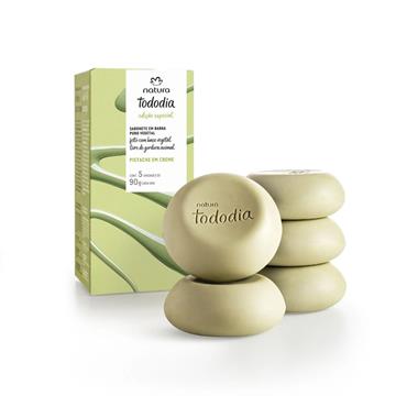 SABONETE EM BARRA TODODIA PISTACHE EM CREME 5x90g