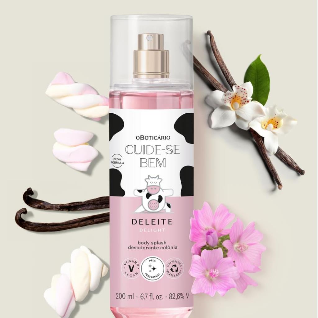 CUIDE-SE BEM DELEITE BODY SPLASH DESODORANTE COLÔNIA, 200 ml