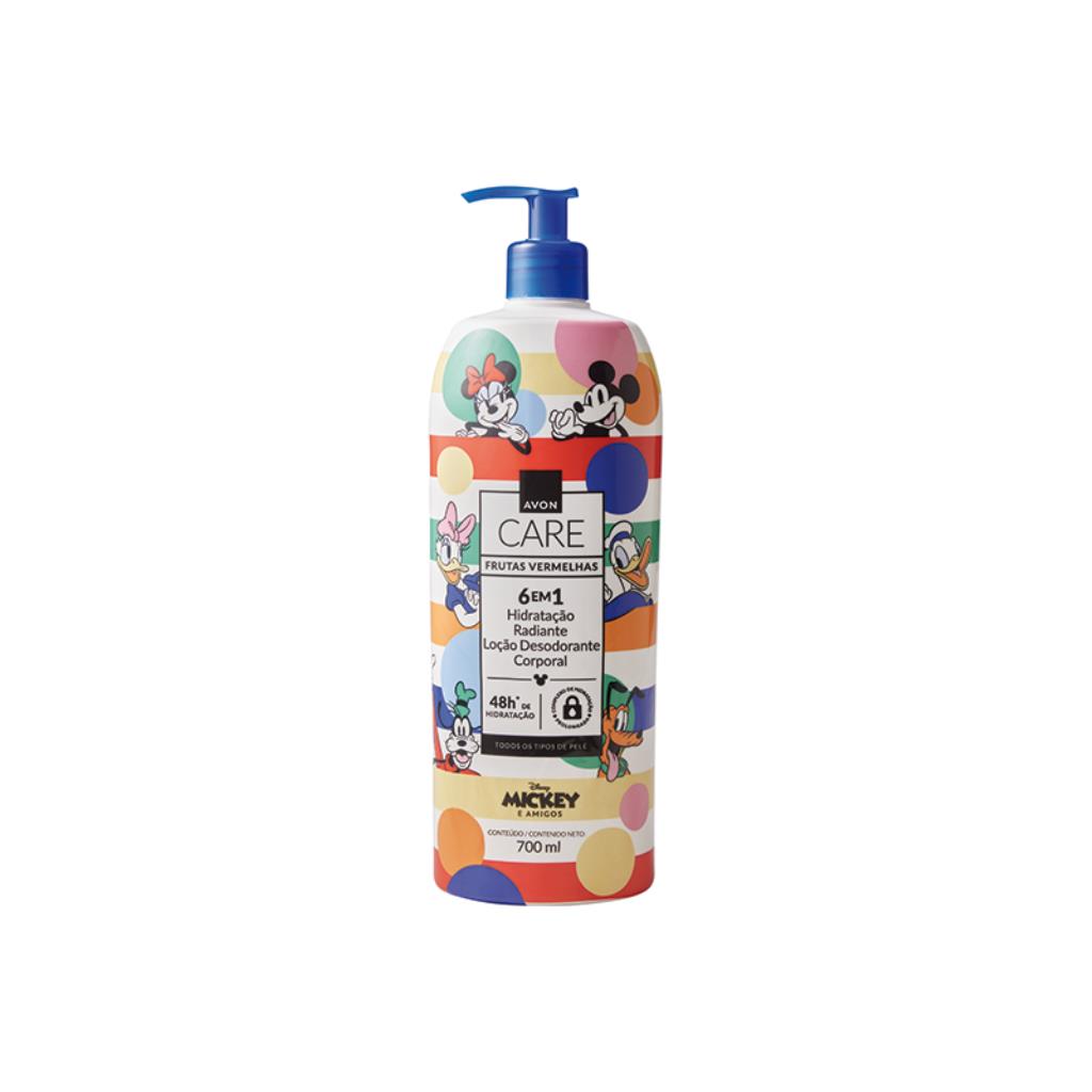 AVON CARE LOÇÃO CORPORAL RADIANTE FRUTAS VERMELHAS MICKEY E AMIGOS 700ml