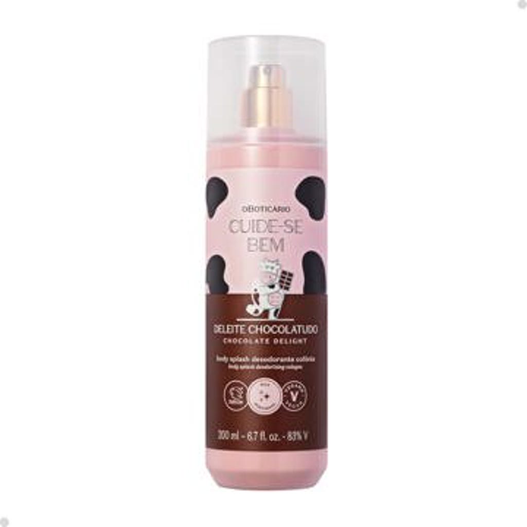 BODY SPLASH DESODORANTE COLÔNIA CUIDE-SE BEM DELEITE CHOCOLATUDO 200ml