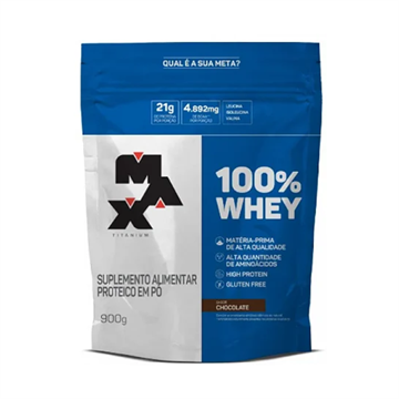 100% WHEY MAX TITANIUM 900G - CHOCOLATE