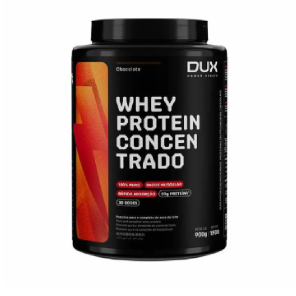 WHEY PROTEIN CONCENTRADO 900G DUX - CHOCOLATE