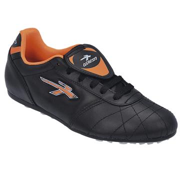 Futebol 7 em Couro Natural Preta/laranja