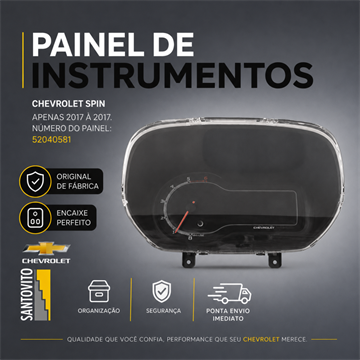PAINEL DE INSTRUMENTO DIGITAL GM SPIN CHEVROLET 2013 A 2017