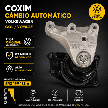 Coxim com Suporte Do Motor Cambio Automático Volks Gol Voyage