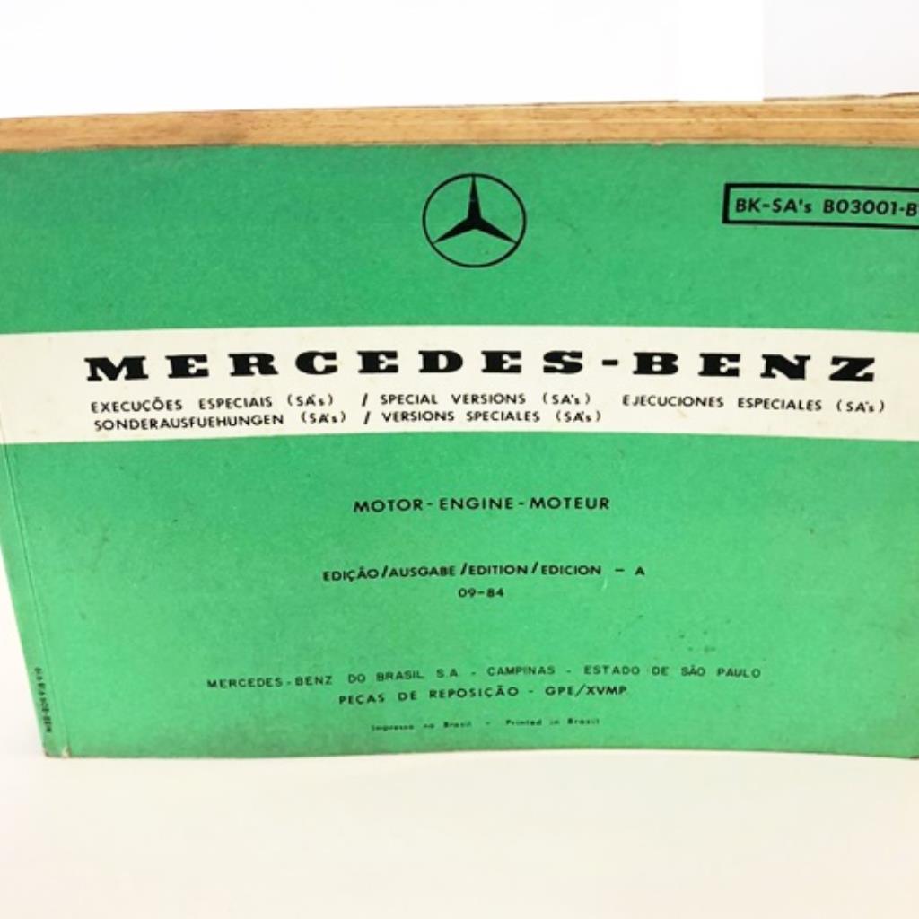 Catalogo Antigo Mercedes Benz Peças De Motor Original