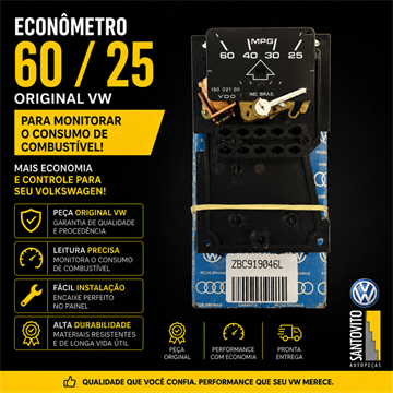 ECONOMETRO LINHA VW ANTIGO COD 1085