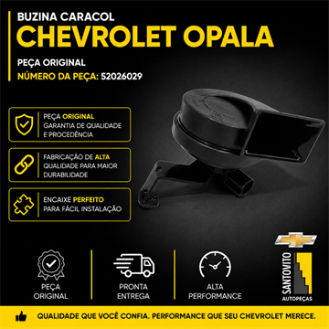 Buzina Caracol Universal Gm Caravan Opala Comodoro Diplomata