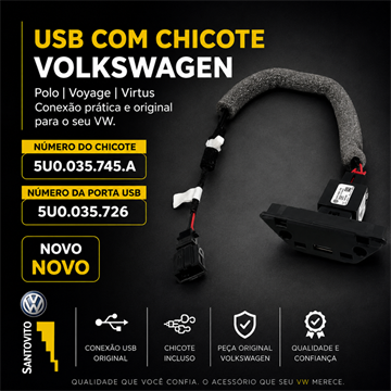 Entrada Porta Usb Com Chicote T-cross Virtus Up Voyage 5u0035726