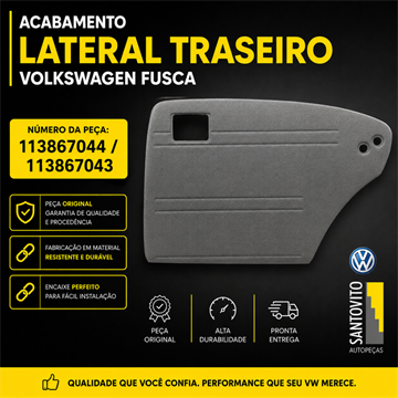 PAR LATERAL DO FUSCA ITAMAR TRASEIRA LD/LE