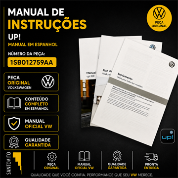 KIT COMPLETO MANUAL PROPRIETÁRIO NOVO UP! (0025)
