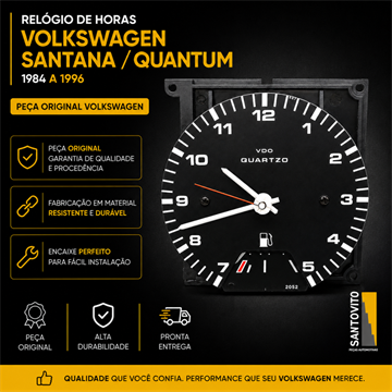 Relógio De Horas Velocímetro Volkswagen Santana Antigo