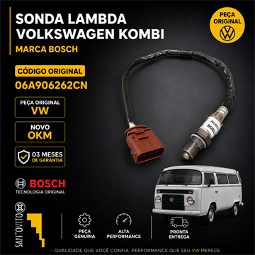 SONDA LAMBDA DA KOMBI 50CM UTILIZADA ATRAS DO CATALISADOR