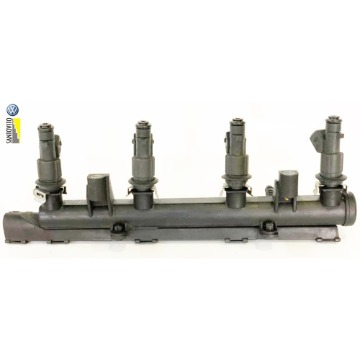 Flauta completa com Bicos injetores Volkswagen Polo 1.6