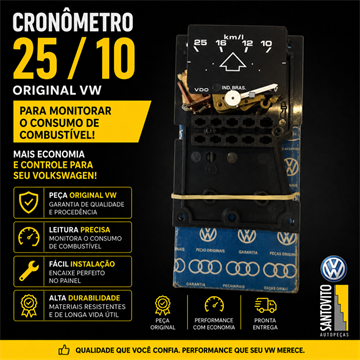 ECONOMETRO LINHA VW ANTIGO COD 1084