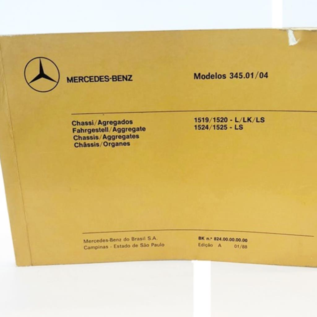 Catálogo De Peças Mercedes-benz Modelos 345.01/04 Original