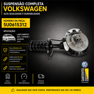 Suspensão completa Volkswagen lado direito 2015