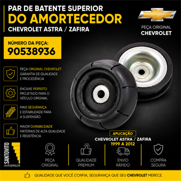 Par Coxim Superior Amortecedor Dianteiro Astra Vectra Zafira