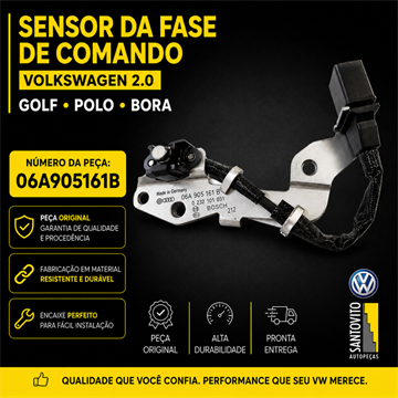 SENSOR DA FASE DE COMANDO GOLF /  NEW BEETLE / BORA / POLO SEDAN/HATCH 2.0 FLEX