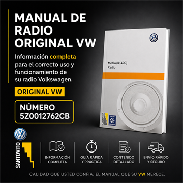 MANUAL DO RÁDIO DO FOX ESPANHOL  5Z0012762CB (1540)